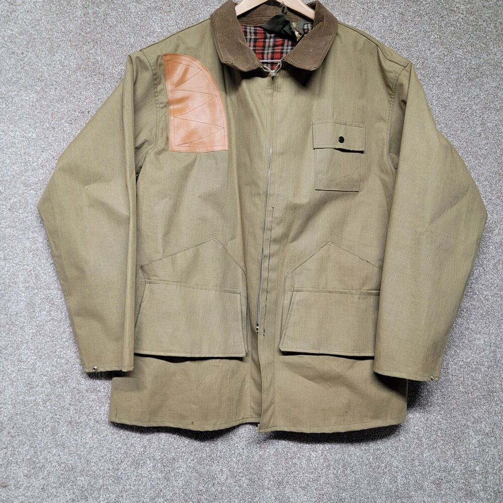Vtg Nelson DE LUXE‎ Cloth Jacket  Hunting Shooting JAPAN Cotton L Coat